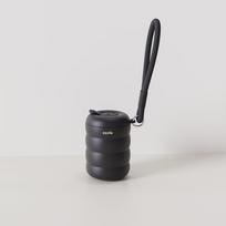 KEPO 316 Stainless Steel Portable Thermos Cup - Stylish Outdoor Coffee and Straw Cup 400ML šalta juoda spalva