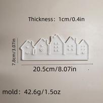 House Silicone Mold Reusable Silicone Mould House Candle Mold Desk Ornaments Plaster Non-Stick Craft Molds For Candles & Wax balta