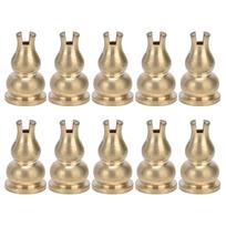 10pcs 0.24in Multi-type Incense Stand Copper Meditation Room Incense Decor  Office Desktop Use