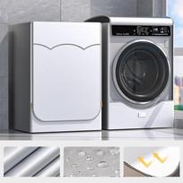 Oxford Cloth Washing Machine Cover Waterproof Thicken Dust Proof Sunscreen Washing Machine Protective Cove S/M/L S