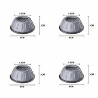 New 4pcs Universal Stabilizer Anti-Skid Washing Machine Feet Pads Furniture Raiser Support Refrigerator Base Damper Stand