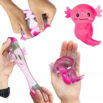 Gniužomasis sensorinis axolotlis Antistresinis Squishy Rožinis Aksolotlis