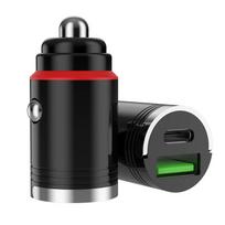 Mini 30w/66w automobilinio greito įkroviklio adapteris Qc3.0 Pd USB Type-c automatinis greitas įkroviklis 2 prievadai, atsparus karščiui, skirtas šeimos kelionių biurui 66W