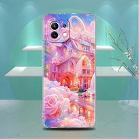 Clear Case For Xiaomi Mi Poco X3 NFC M3 Pro F3 F1 11 Lite 12 Note 10 11T 9T Transparent Phone Cover Flower Pink Xiaomi Poco F3 pink