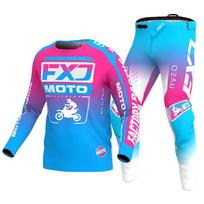 Motocross Jersey & Pant Kits lenktynių kostiumas Racer Gear Set Off-road MX Enduro MOTO Vyriški rinkiniai Moterų kalnų kalnų motociklų kombinacija XXL-38 pink