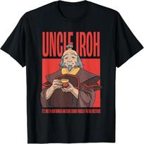 Avatar The Last Airbender Uncle Iroh Look Inward Anime T-Shirt S juoda