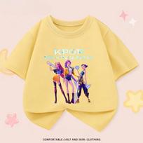 Kpop Demon Hunters Kids Clothes Tees Summer New Fashion Popular Short Sleeve Tops T-shirt Children Clothing Casual Tshirts 110