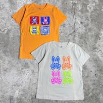 Psycho bunny T-shirtų rinkinys Vaikams Dydis 16 Pima medvilnė Oranžinis ir pilkas M