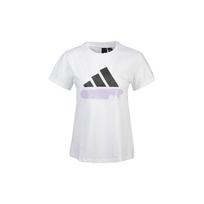 (WMNS) adidas Sub Logo Tee Casual Sports Round Neck Short Sleeve White Women's GL5637 L