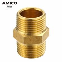 AMICO Thickened Brass Double External Thread Connector
