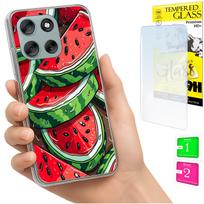 Etui Do Motorola Moto G56 Obudowa Foto Case Plecki Grafika Arbuz + Szkło