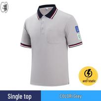 Men's Anti-Static Work Polo T-Shirt 175 pilka