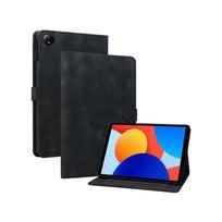 (For Xiaomi Redmi Pad SE 8.7,Black)Lily Embossed Leather Tablet Case