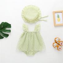 Summer Sling Floral Mesh Baby Romper - Korean Style Newborn Outfit