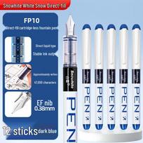 Snowhite FP10 EF Nib Fountain Pen Bulk Set for Students rašalo mėlyna spalva