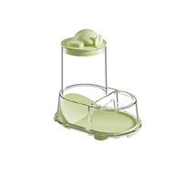 Automatic Hamster Feeder Transparent Durable Small Pet Food Bowl Large Capacity Multi-purpose Pet Food Box Outdoor žalia