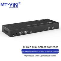 MT-Viki 2-Port DP KVM Switch for Dual Monitors 4K@60Hz