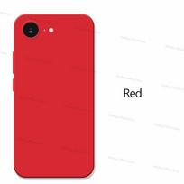 For iPhone 17e Case For apple iPhone 16e 17e Cover Bumper Shockproof Liquid Silicone Protective Phone Back Cover For iPhone 17e For iPhone 17e raudona