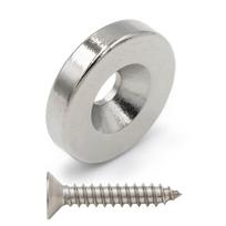 Magnes Neodymowy Z Otworem Pod Wkręt  14X3Mm Okrągły, Walcowy, Hunter
