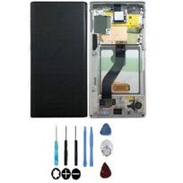 Écran LCD + vitre tactile - SAMSUNG - Galaxy Note 10 N970F - Blanc - Assemblé sur châssis - Original