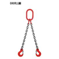 Double-Leg Chain Lifting Sling with Horn Hooks