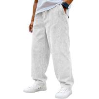 Mens Sweatpants Baggy Sweatpants Men Sweatpants for Men Pants for Men Loose Fit Drawstring Corduroy Design L balta