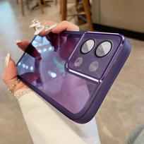 For Motorola G56 Case For Moto G 56 MotoG56 Transparent Silicone Mobile Phone Cases Camera Lens Protective Cover Carcase Coques MOTO G56 violetinė