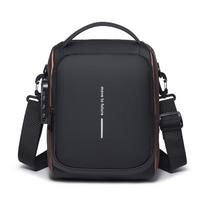 Men's Lock Anti-theft Shoulder Bag Cycling Crossbody Bag auksas/mėlyna