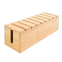 Wood Cable Management Box Cord Storage Organizer Extension Hider Wire Storage Box Desk Floor Tidy Solution Wire Organizer