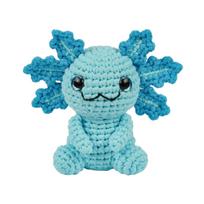 Nėrimo rinkinys Pasidaryk pats Amigurumi Aksolotlis Rankų darbo Minkšti medvilniniai siūlai Viengrandis Užpildymo medžiagos Pakuotė Žaislų ir dekoracijų gamybai One Size