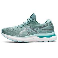 Asics GEL-Nimbus 24 Women D Wide Low Top Fabric Running Shoes Mint Green 1012B199-300 37