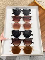 6Pcs Women's Fashion Round Frame Mixed Set Glasses Casual Fashion Decorative Glasses/Durable Glasses/Meter Nail Design