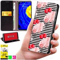 Etui Typu Portfel Do Motorola Moto G56 - Pokrowiec Bluemoon Nadruk + Szkło 9H