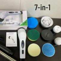 All-in-One Electric Cleaning Brush with Wireless Charging for Car, Kitchen, and Bathroom blue