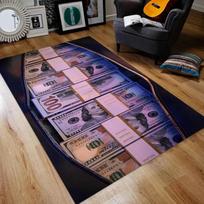 100 Dollar Bill Area Rug Ben Franklin Old 100 Dollar Bill Dobby Rug Unique Classic US Dollar Bill Money Rug One Money Dollar Rug 40X60CM