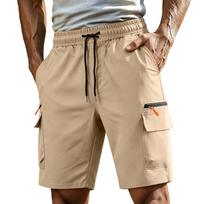 Mens Shorts Casual Drawstring Multi Pocket Design Gym Shorts Men Athletic Shorts for Men Cargo Shorts for Men L