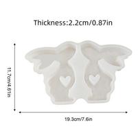 Silicone Bunny Mould Silicone Mold Art Crafts Tools Non-stick Handmade Soap Moulds Creative Silicone Mold Art Crafts Tools For balta