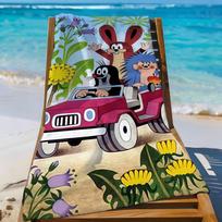Cartoon The Little Mole K-Krtek Towel Sports Quick Dry Travel Camping Gear Sandproof Soft Light Large Beach Towel STJ40x70CM