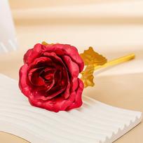 24K Gold Foil Rose - Elegant Gift for Birthdays, Qixi Festival, or Valentine's Day
