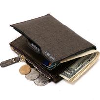 Vyriška dolerio banknotų piniginė PU piniginė su užtrauktuku auksas