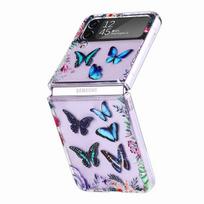 Anti -Falling Clear Folding Cover Case For Samsung Galaxy Z Flip 4 5g Flip4 Zflip4 Anti -Dust Fashion Cases For Samsung Z Flip4 for Samsung Z Flip 4 mėlyna