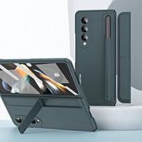 Skirtas Samsung Galaxy Z Fold 4 5g kietas dėklas su smūgiams atspariu telefono dangteliu su rašikliu sulankstomas rašiklio laikiklis, ypač plonas 2022 m. for Galaxy Z Fold 4 žalia