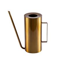 Auksinė ir juoda nerūdijančio plieno laistytuvas - Retro dizainas, didelė talpa 1,5 l, metalinis buitinis gėlių laistytuvas brown