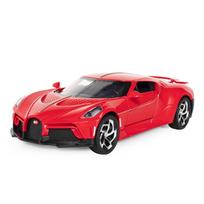 1/24 Scale Bugatti La Voiture Noire Alloy SuperCar Diecast Model Car Central Control Ornament Trendy Decorations Birthday Gift for Kid raudona