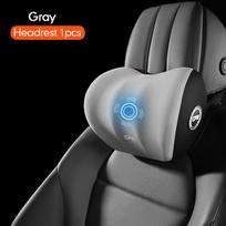 Car Electric Massage Neck Pillow Cushion Vibration Headrest Support Lumbar Seat Back Cushion Vehicle Supplies Travel Accessories