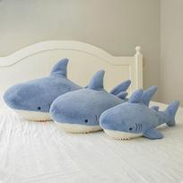 Plush Shark Fluffy Cute Cartoon Stuffed Soft Sea Animals Shark Narwhal Pillow Big Size Shark Narwhal PlushToy Kids Toys Gift 60cm