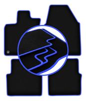 CARLUX-BLUE car mats for: Nissan Qashqai I J10 (wide) crossover (2007-2013)