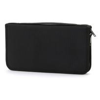 MUJI Polyester Passport Case with Clear x 13 x Product 38743668 Pocket, Black, Approx. 23.5 2.5 cm, Number juoda