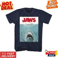 Jaws Inspired Tee Swimmer Surprise Parody Shark Attack Graphic  T-Shirt Unisex T-Shirt XL