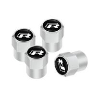 2026 New For VW VOLKSWAGEN 4PCS Metal Tire Valve Caps Car Tyre Dust Covers Accessories For Volkswagen R Caddy Golf Passat Tiguan